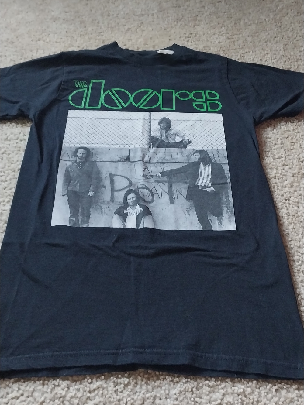 The Doors  Rare Graphic Tee with Green Logo